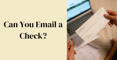 can you email a check